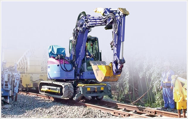 轨陆两用挖掘机