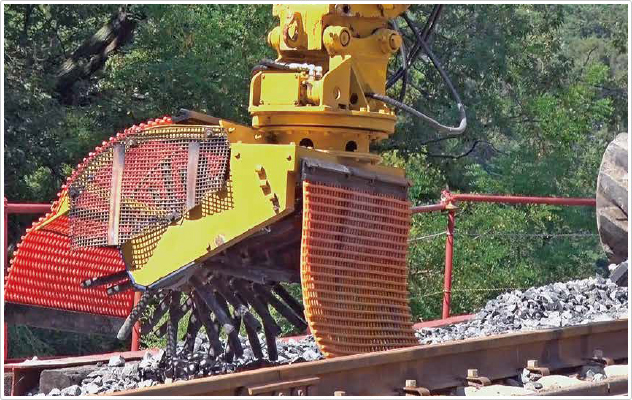 バラスト整理機