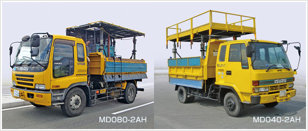 高所作業用 軌陸両用ダンプトラック