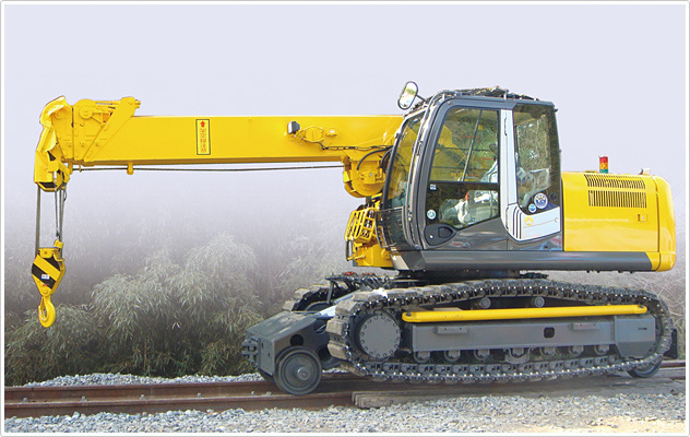 軌陸両用8tクローラークレーン 軌陸両用8tクローラークレーン